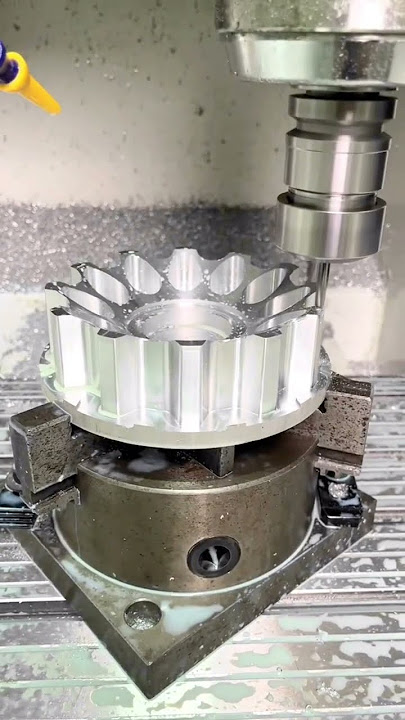 Close-up of machining aluminum on 3-axis CNC milling machine.#cncmachine #cncmilling #cnc #fyp