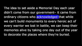 President Obama -  May 28th, 2016 - Weekly Address - Remembering Our Fallen Heroes