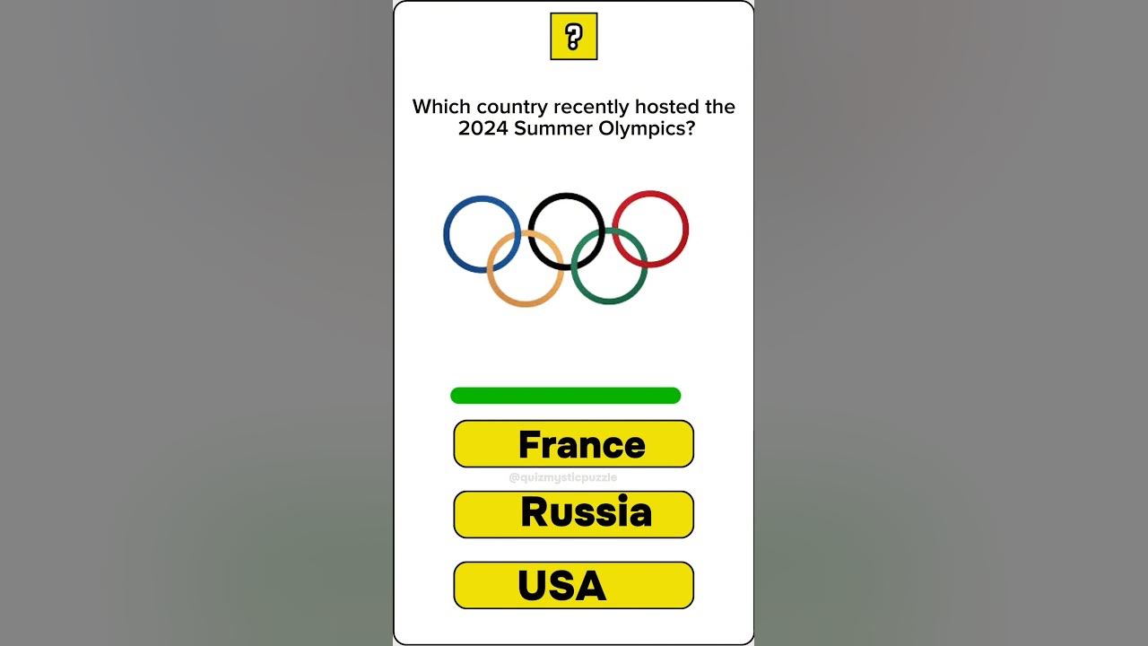 Olympics 2024 GK questions Gk quiz current affairs gk challenge