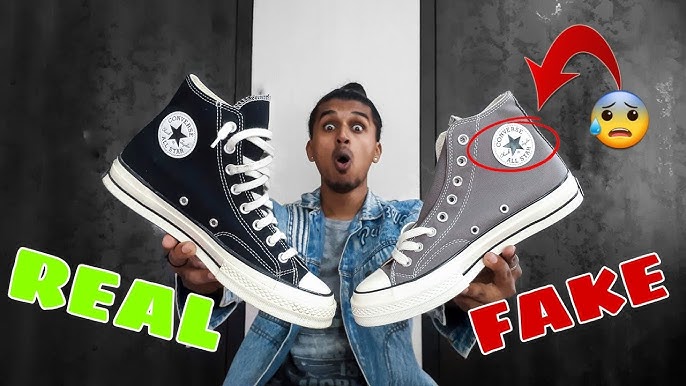 Converse All Star shoes real vs fake. How to spot counterfeit Converse  Chuck Taylor - YouTube