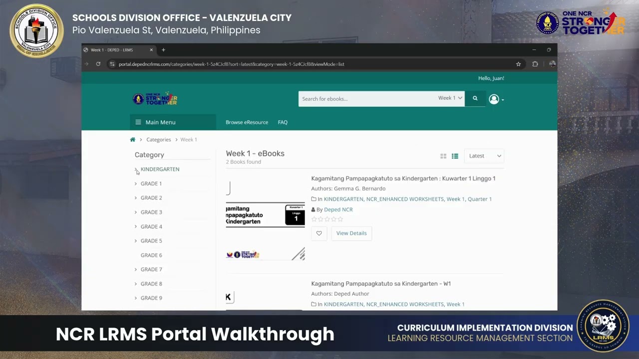 DepEd NCR LR Portal Walkthrough 2025