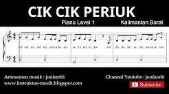 not balok cik cik periuk - piano level 1 - lagu daerah kalimantan barat - doremifasol  - Durasi: 1:06. 