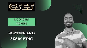Concert Tickets || CSES problem set || Sorting and Searching CSES playlist