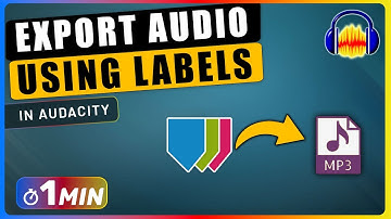 How To Export Audio into MULTIPLE Audio Based on LABELS in Audacity