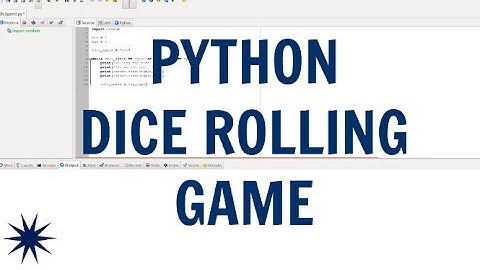 Basic Python Dice Rolling Game Tutorial