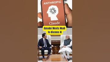 Anthropic CEO Meets PM Modi | India Becomes Key AI Hub 🇮🇳. #ai #aishorts #claude