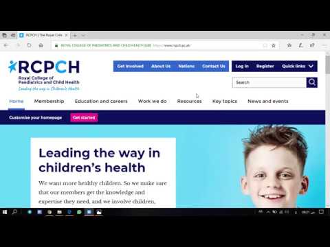 How to Create an RCPCH Account? -Royal course