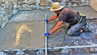 100 Year Old Stone House Renovation | DIY Concrete Floor Slab - Ep.10