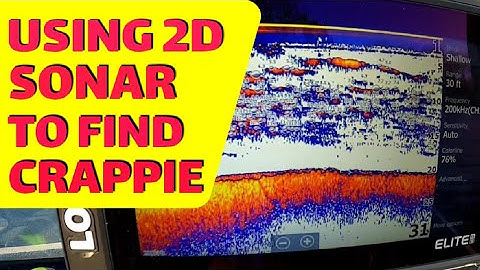 USING 2D SONAR TO FIND CRAPPIE