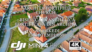 Flying Over Transylvania Stunning Drone View Of Archita Fortified Church - Dji Mini 4 Pro - 4K