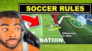 American Reacts to the Soccer Rules | Football Rules | Beginner Guide (FIRST TIME REACTION)