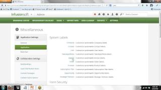How To Modify Field Names In Infusionsoft