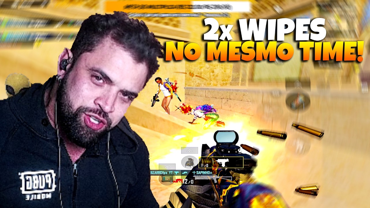 WIPEI 2x O MESMO SQUAD! DERAM MUITO TRABALHO PUBGMOBILE