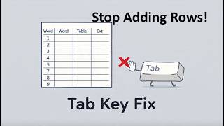 Celebrity How to Stop Tab Key Adding New Rows in MS Word Table - Optimizing Word Forms Net Worth