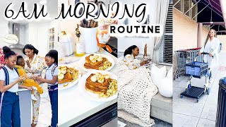 ITS 6AM! OUR FAMILY PRODUCTIVE MORNING ROUTINE : START MY DAY WITH ME | OMABELLETV