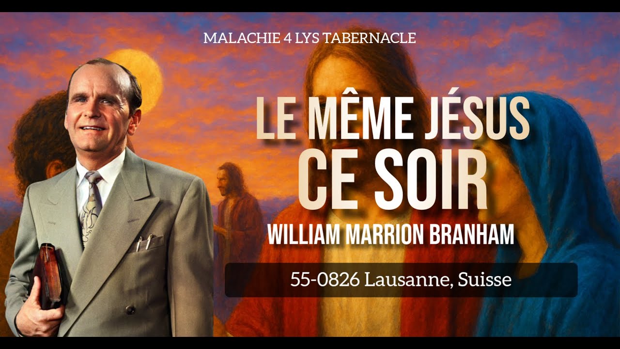 55-0826 Le même Jésus ce soir | William Marrion Branham