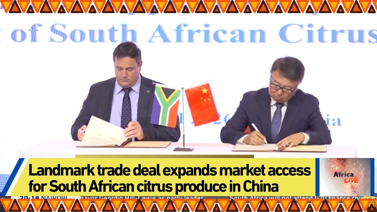 Landmark trade deal expands market access for South African citrus produce in China