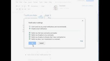How To Use Comments to receive notifications on changed documents in Google Docs