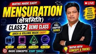 Mensuration (क्षेत्रमिति) Class 2 | Demo Class | Basics Start Today 🚀