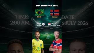 Brazil Vs Norway | Head to Head Comparison #fifaworldcup2026 #roundof16 #brazilvsnorway
