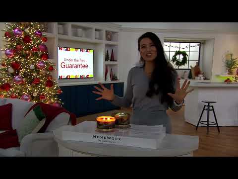 HomeWorx by Slatkin & Co. S/2 Holiday Traditions 18oz Candles on QVC @QVCtv