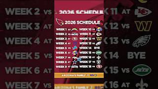 Cardinals Fans are NOT happy with their 2026 Schedule..😭🙏 #nfl #shorts