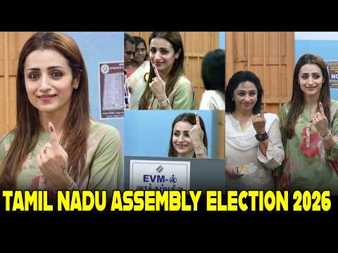 Actress Trisha Krishnan Casts Her Vote in Chennai | Tamil Nadu Assembly Elections 2026 | TFPC - TFPC