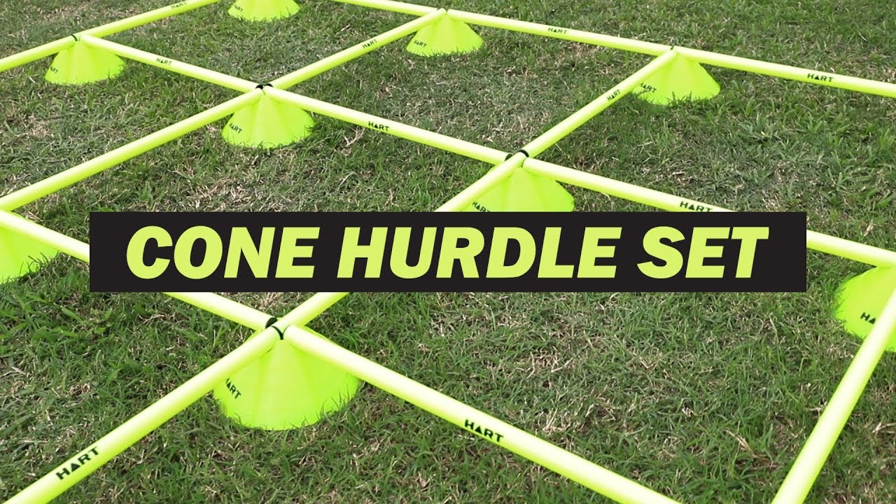 Get Out Hurdle Cone Set Adjustable Agility Ladder Speed Training Equipment for Kids Training Cones and Agility Poles 