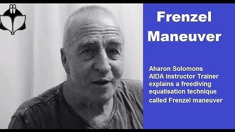 Aharon Solomons explains freediving equalization - Frenzel maneuver