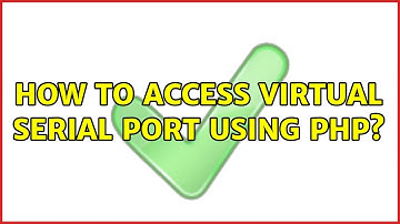 How to access virtual serial port using PHP?