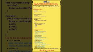 Multilevel Inheritance in java | java oops concepts| inheritance in java | java programming language
