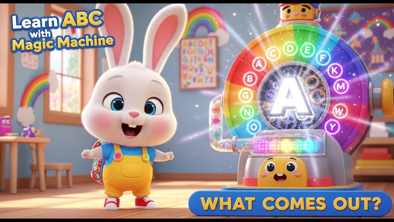 ABC Magic Machine Learn Alphabet A to Z with Cute Bunny Fun Kids ...