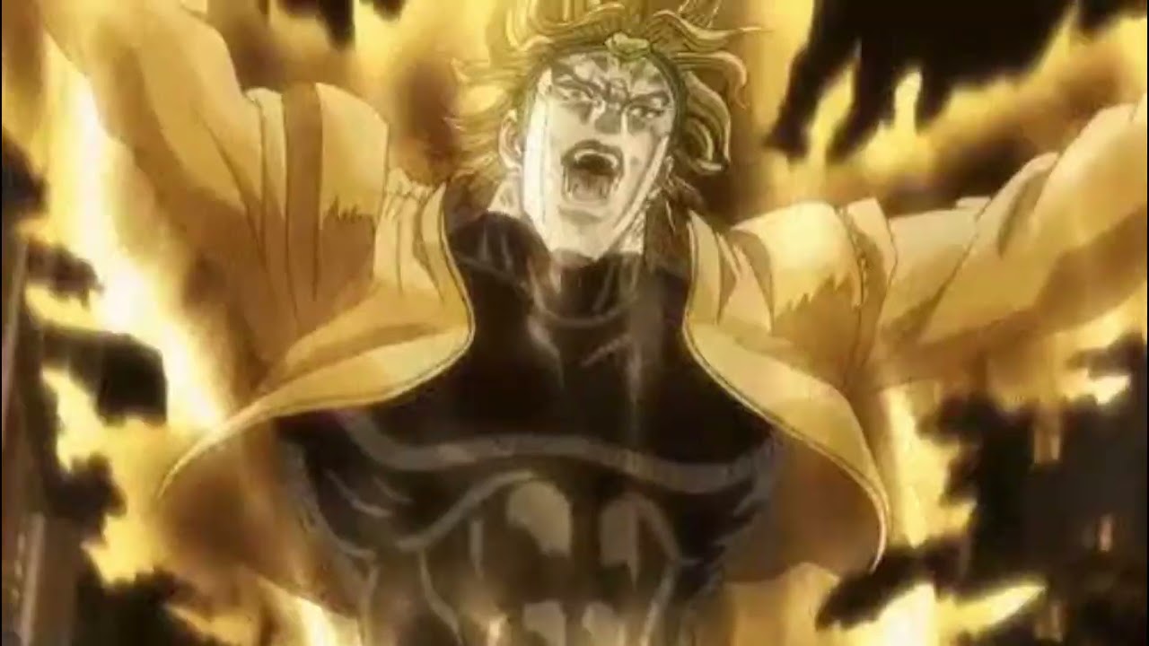 DIO yelling MUDA!