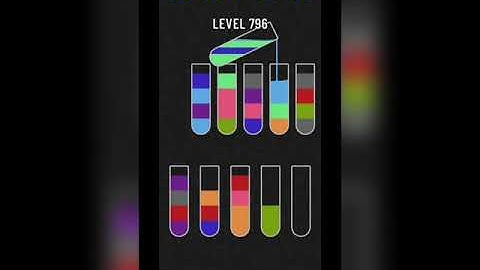 Water sort puzzle level 796
