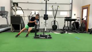 Lateral Crossover Sled Push