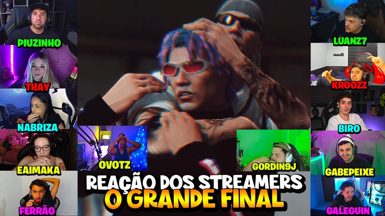 REAÇÃO DOS STREAMERS COM O GRANDE FINAL DO LEVI/DYLAN!!!