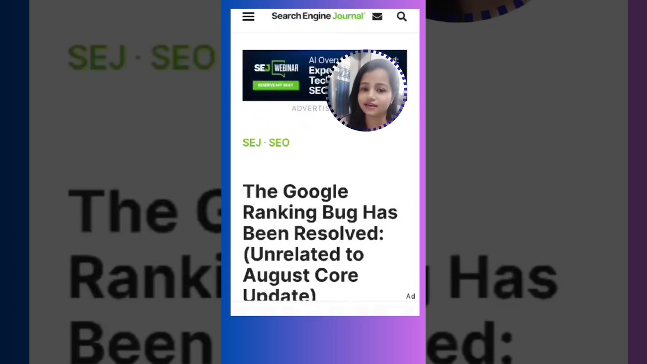 The Google ranking bug update is resolved| Unrelated to August 2024 core update 