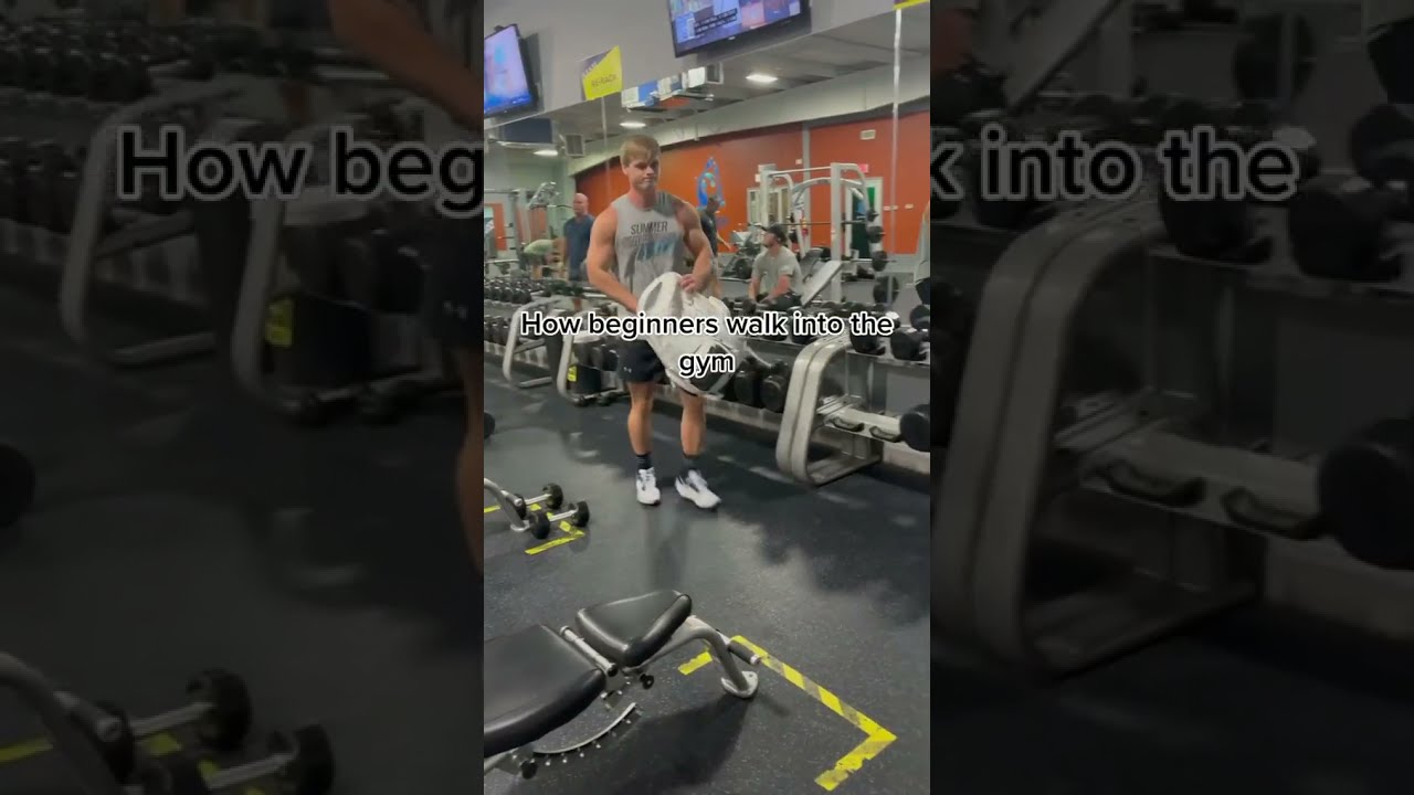 How beginners act at the gym...😂 