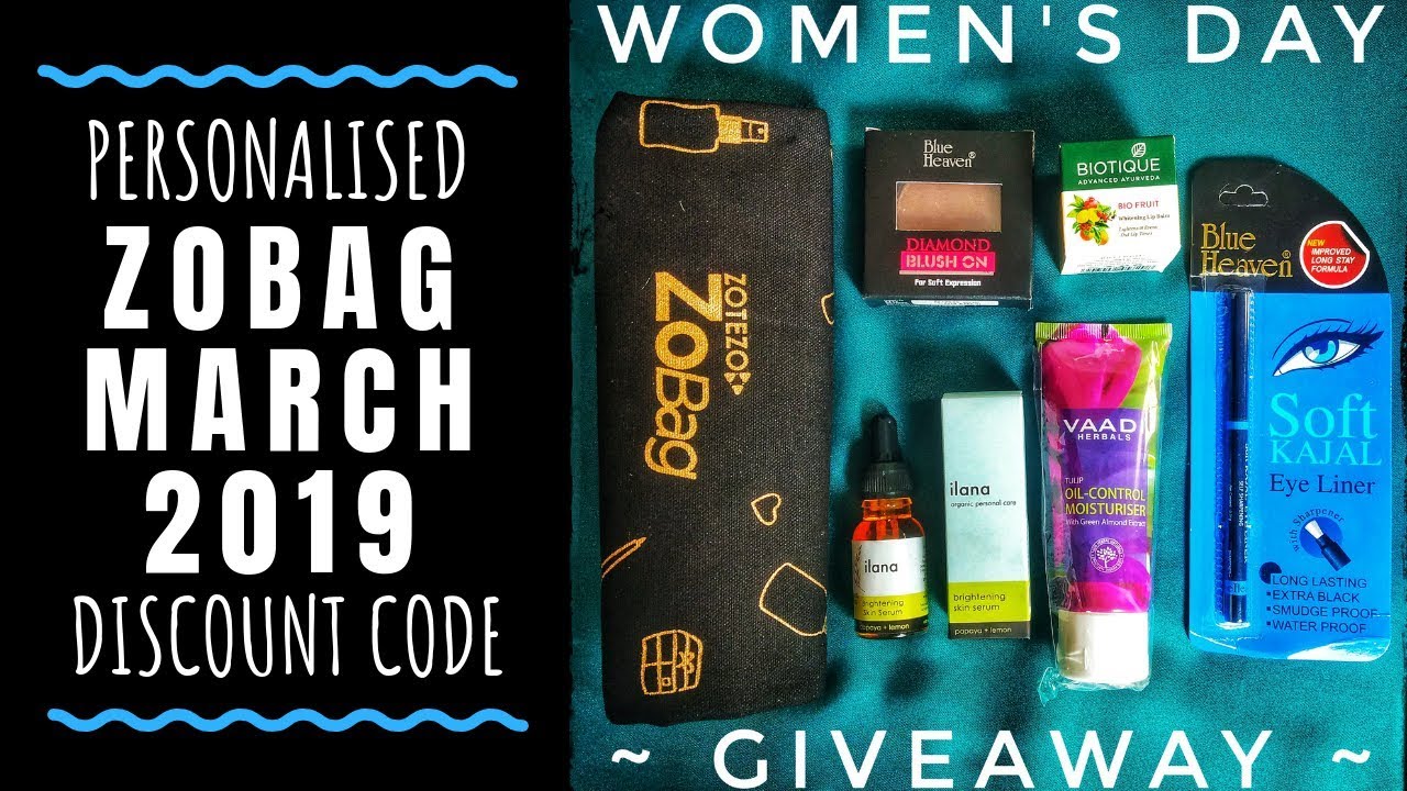 WOMEN’S DAY GIVEAWAY | ZoBag March 2019 | Discount Code | With Choice | Unboxing & Review