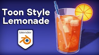 Toon Style Lemonade 🍹 (Blender Tutorial)