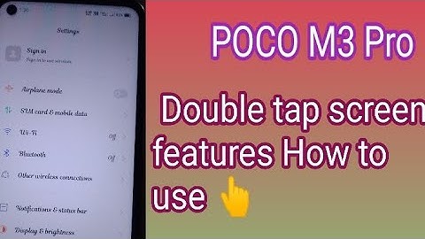 POCO M3 Pro, Always On Display Settings And double tap screen unlock settings 🔥
