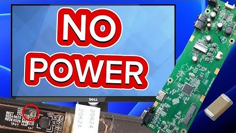 How to repair Dell S2216H 22" borderless IPS Monitor Power Problem