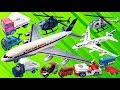 はたらくくるま 飛行機（子供向け）おもちゃ いっぱい！空港で働く車の特集！ヘリコプターや旅客機も紹介するよ！Gizmone