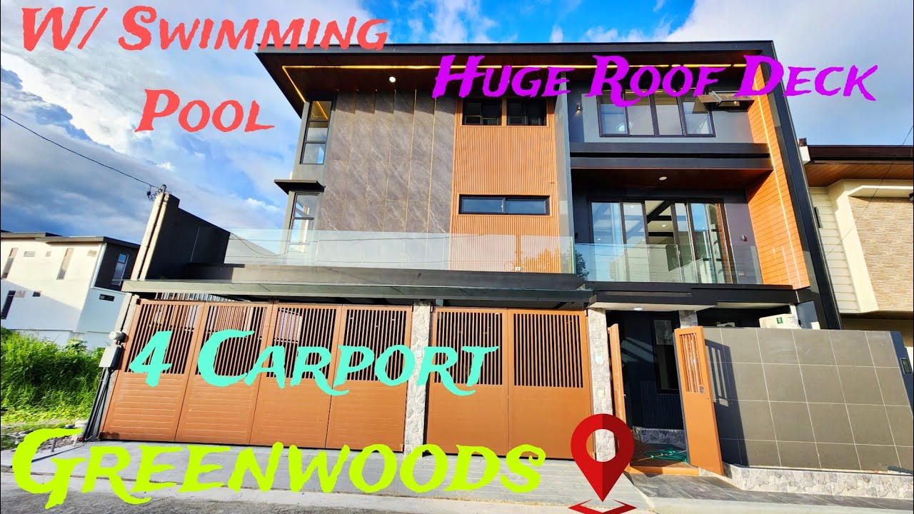 🏘️3-Storey Modern Contemporary House and for SALE! Located at Greenwoods Executive Village with Pool