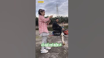 anh cần thủ ngồi câu cả ngày không bằng bé gái câu 1 phút #fishing #cauca