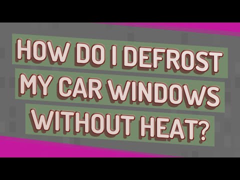 How to Defrost Windshield Without Heat?