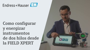 Como configurar y energizar instrumentos de dos hilos desde la FIELD XPERT