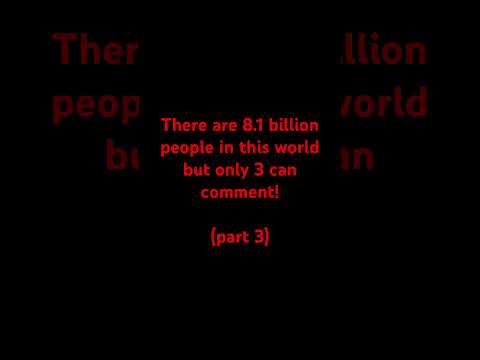Only 3 people