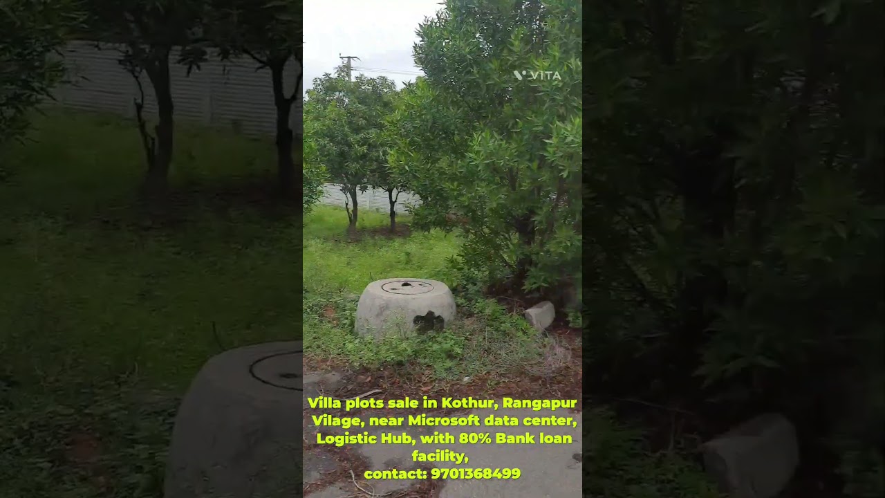 Villa plots in Kothur with 80% bank Loan, Hmda final approved layout