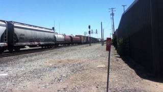 UP 7453 with a Ferromex GEVO